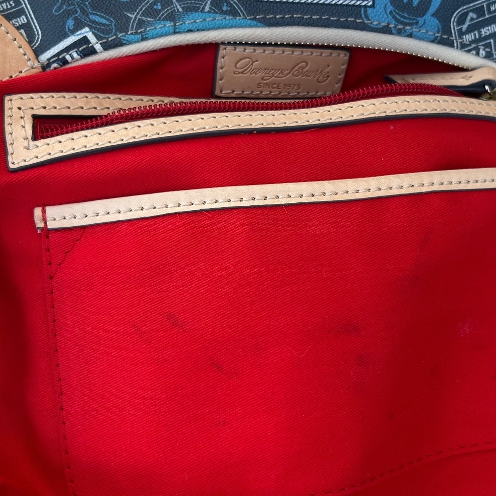 Disney Cruise Line Dooney & Bourke Bag Mickey Mouse Nautical Print - Picture 6 of 8